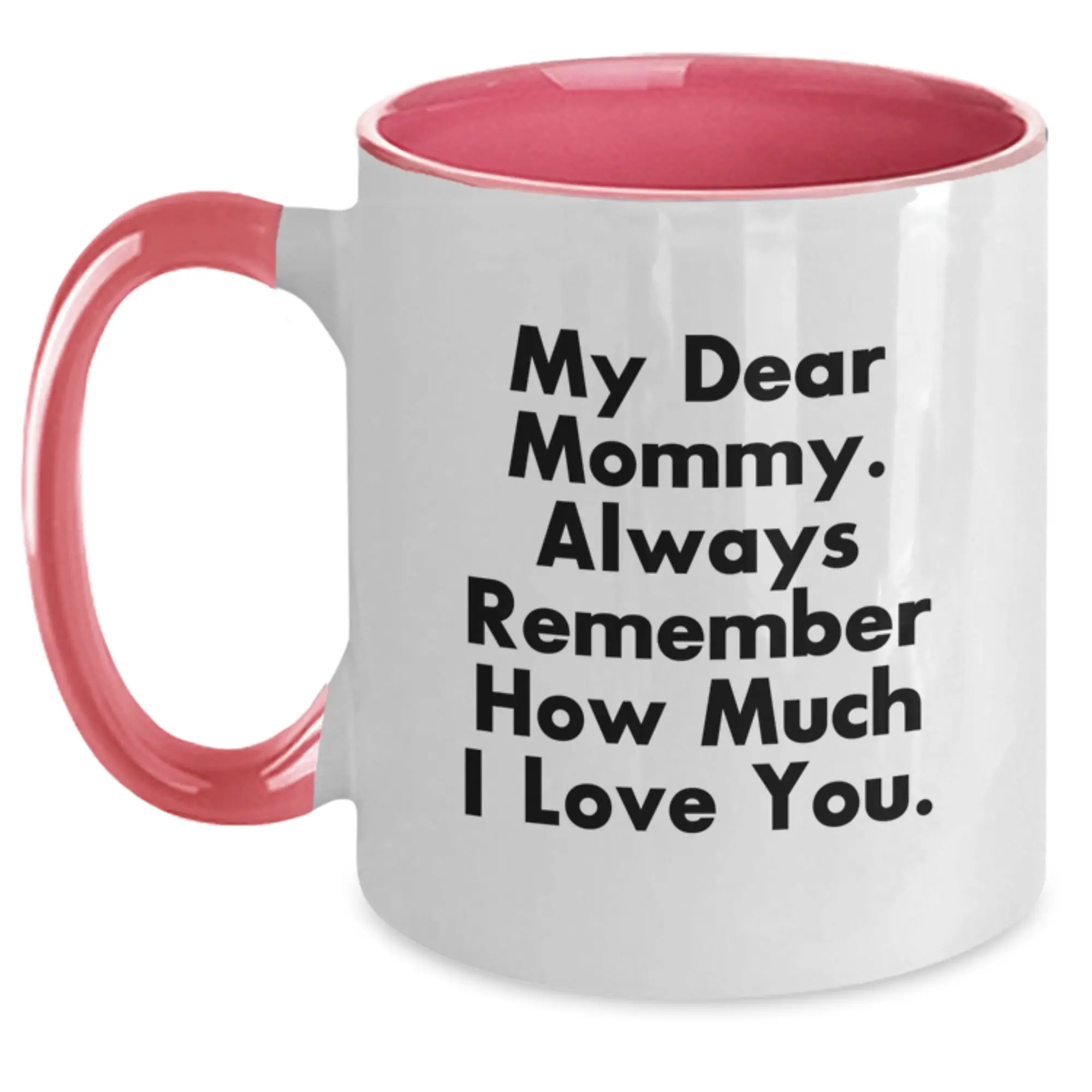 Mommy Keepsake Mug for Him Birthday Gift – Black & White Ceramic 11oz - Main