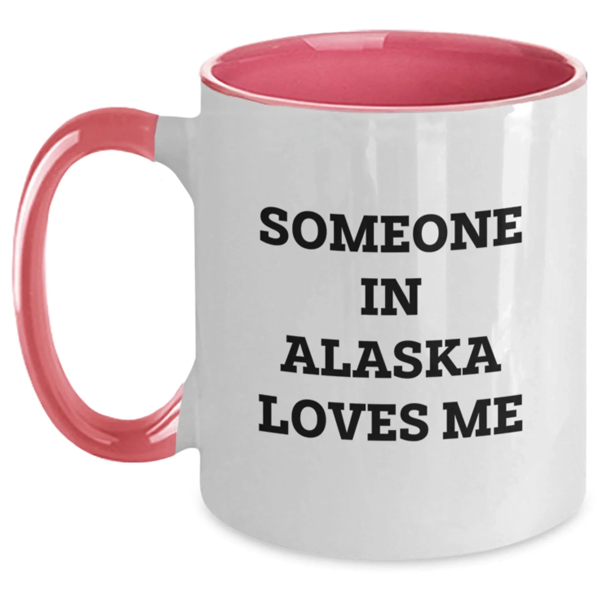Funny Alaskan Two Tone Coffee Mug for Alaska Lovers Valentine Gift