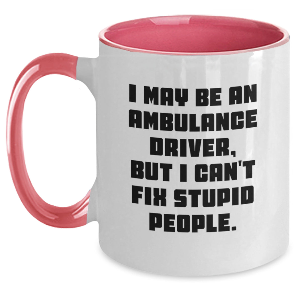 Ambulance Driver Two Tone Coffee Mug Gift for Him - A Humorous Keepsake - Main