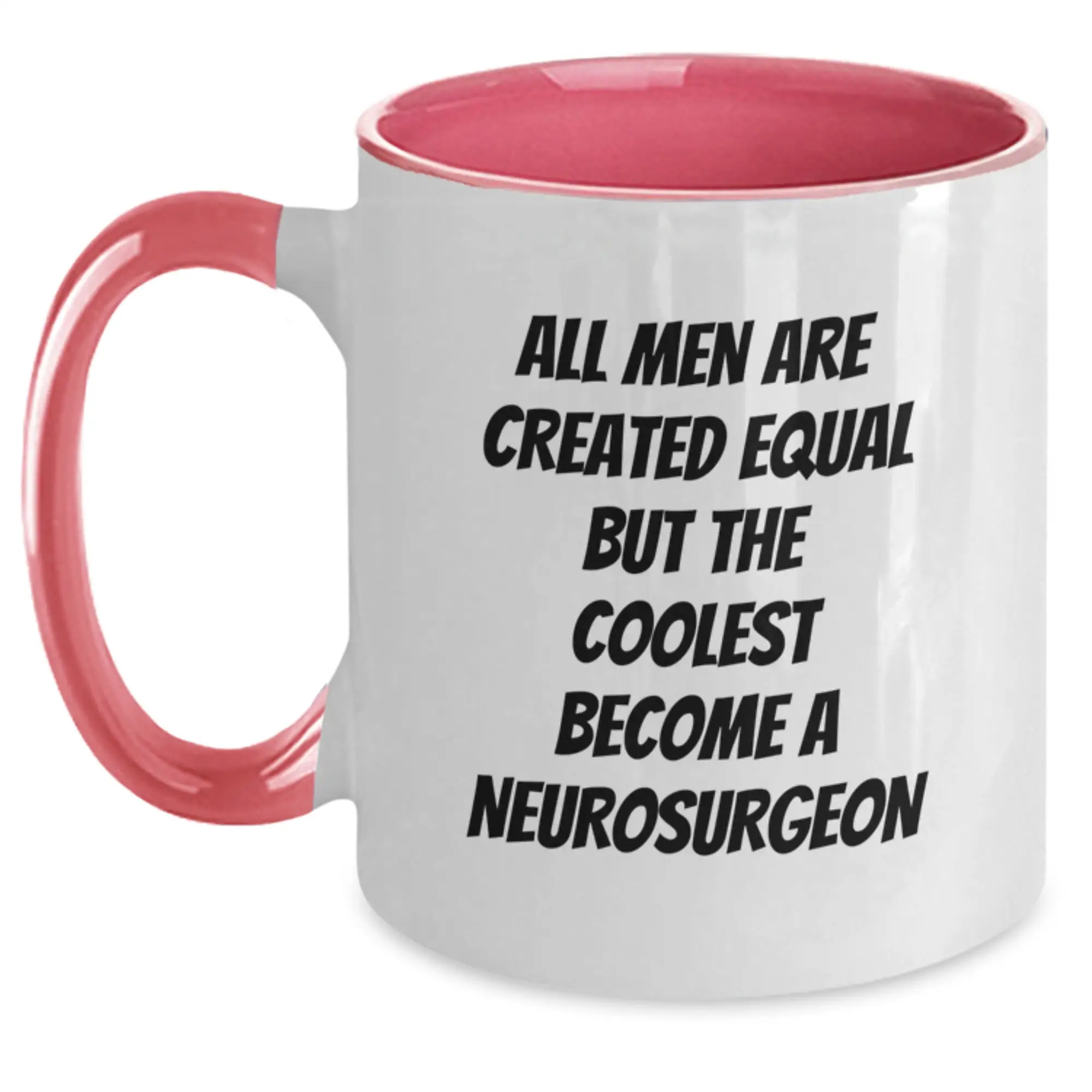 Funny Neurosurgeon Gifts for Men, Unique Two Tone Coffee Mug with Inspirational Quote, Gifts from Women to Neurosurgeon Graduates - Main