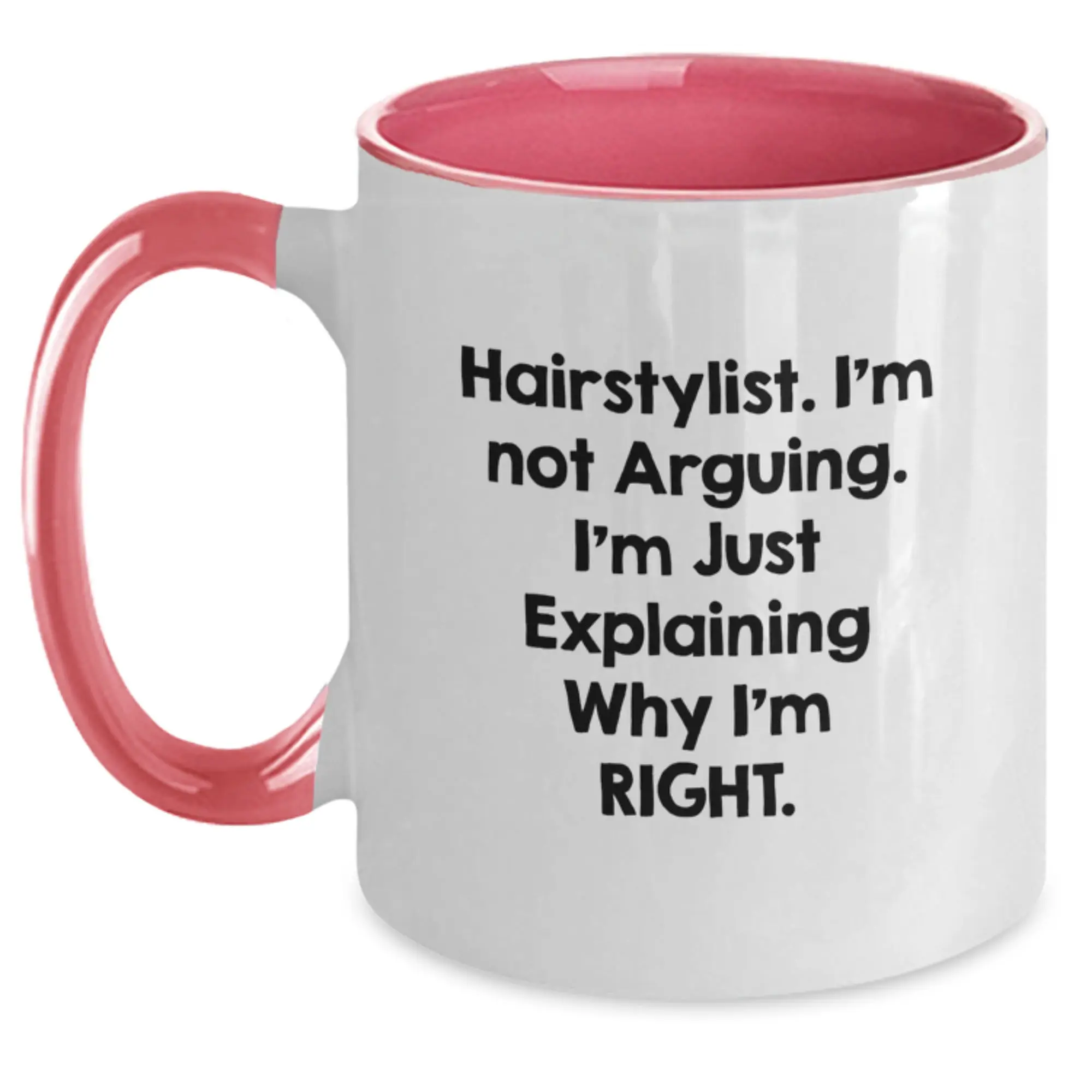 Funny Hairstylist Gifts from Friends to Family Members - Two Tone Coffee Mug for Hairstylist Graduation Unique Gifts - Main