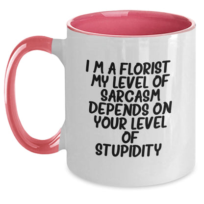 Funny Florist Gifts for Friends and Family from the Florist, I'm A Florist - Two Tone Coffee Mug, Christmas Unique Gifts - Main