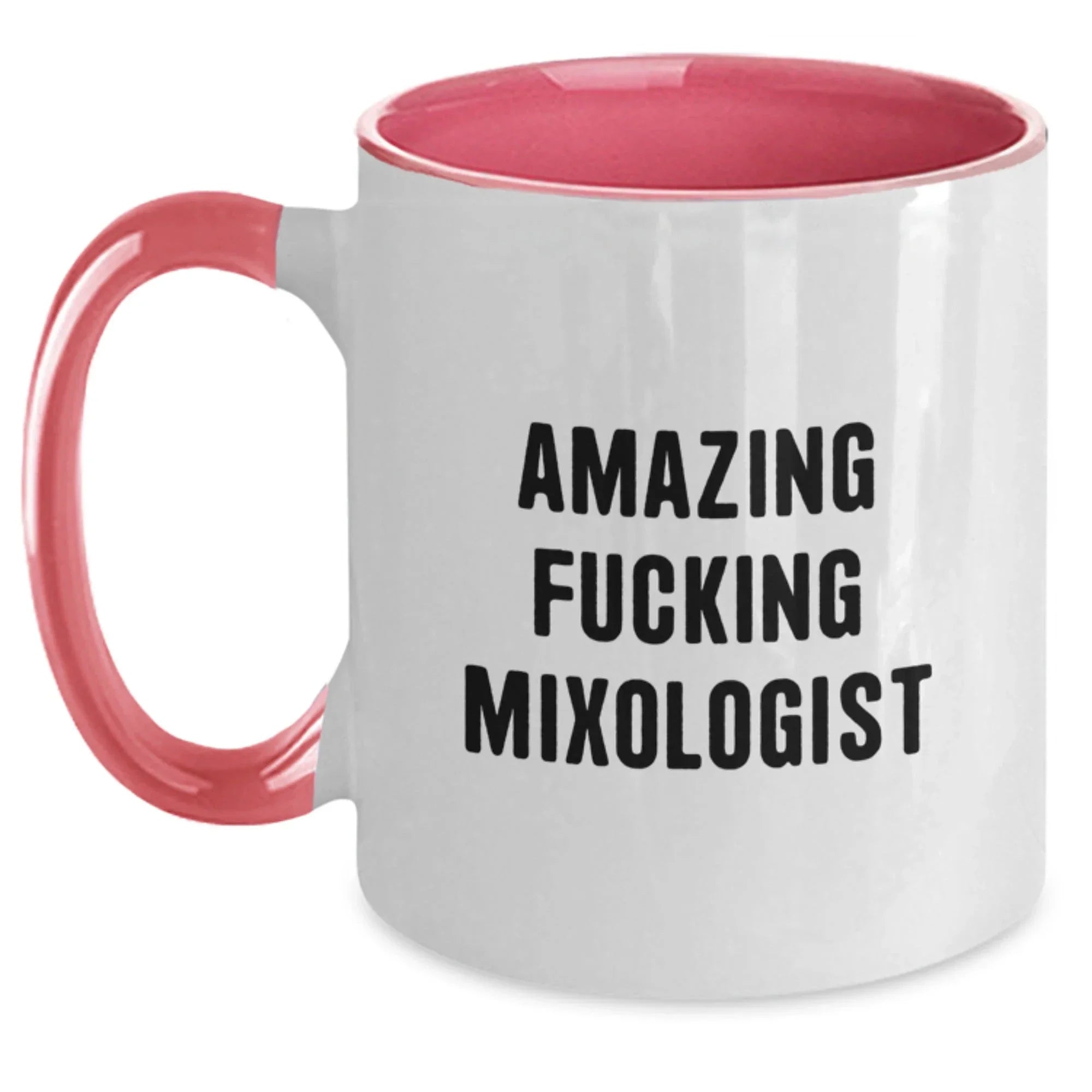 Funny Mixologist Gifts from Friends - Unique Two Tone Coffee Mugs for Christmas - Amazing F--king Mixologist Quote