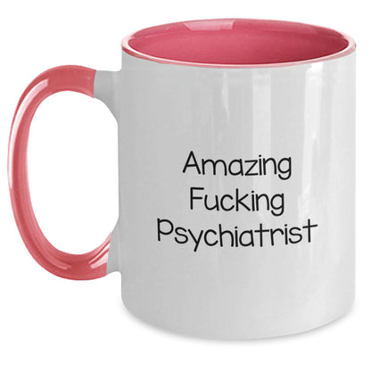 Funny Psychiatrist Two Tone Coffee Mugs Gifts from Family for Men Women Friends Coworkers Christmas - Main