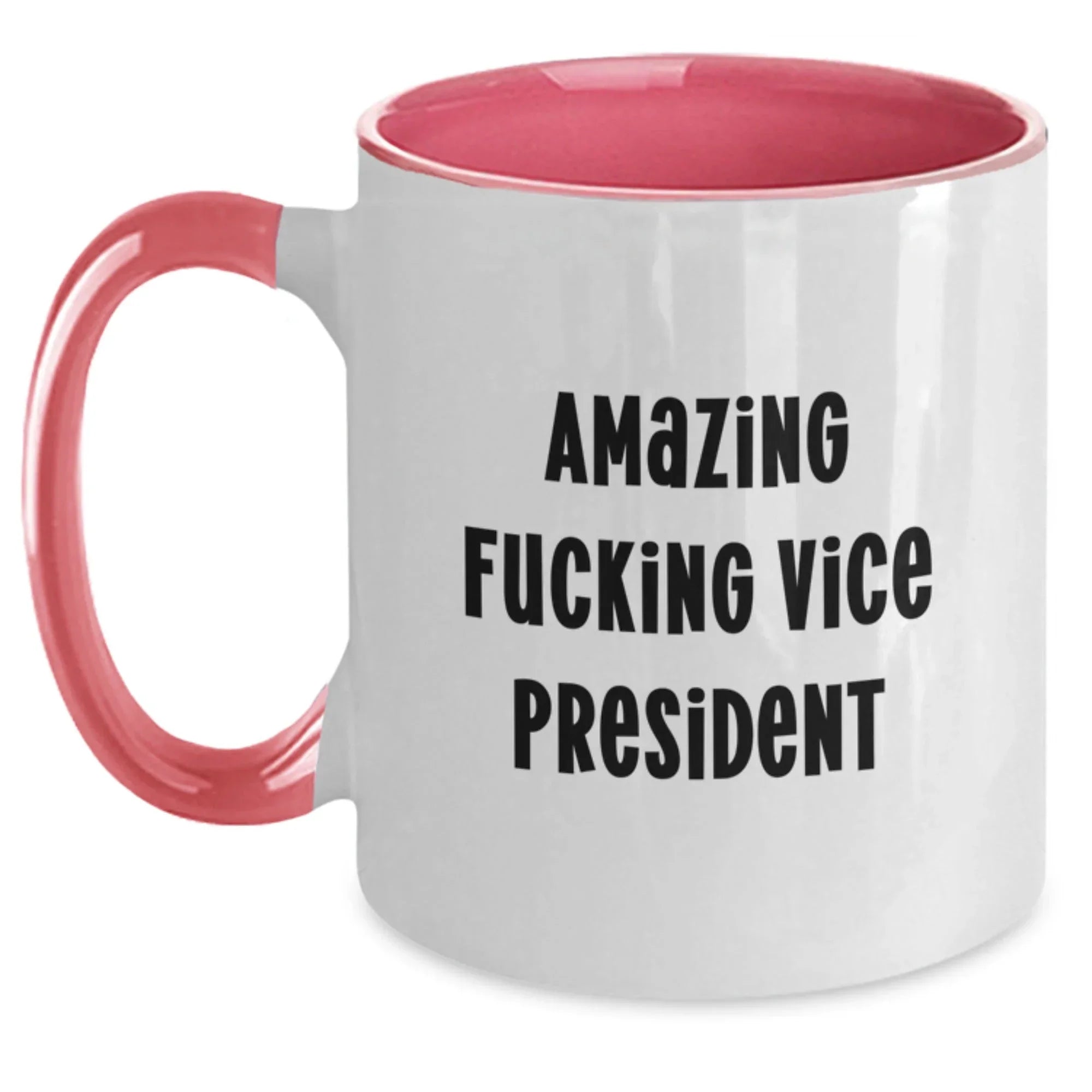 Funny Vice President Gifts - Gifts for Men - Two Tone Coffee Mug, 'Amazing F--king Vice President', Cute Vice President Christmas Unique Gifts