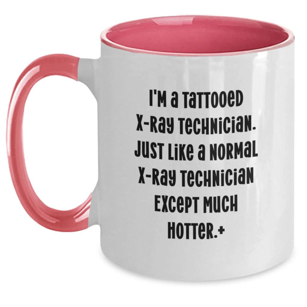 Funny X-Ray Technician Gifts from Friends for Men - Unique Two Tone Coffee Mug for X-Ray Technician Enthusiasts, Christmas Unique Gifts