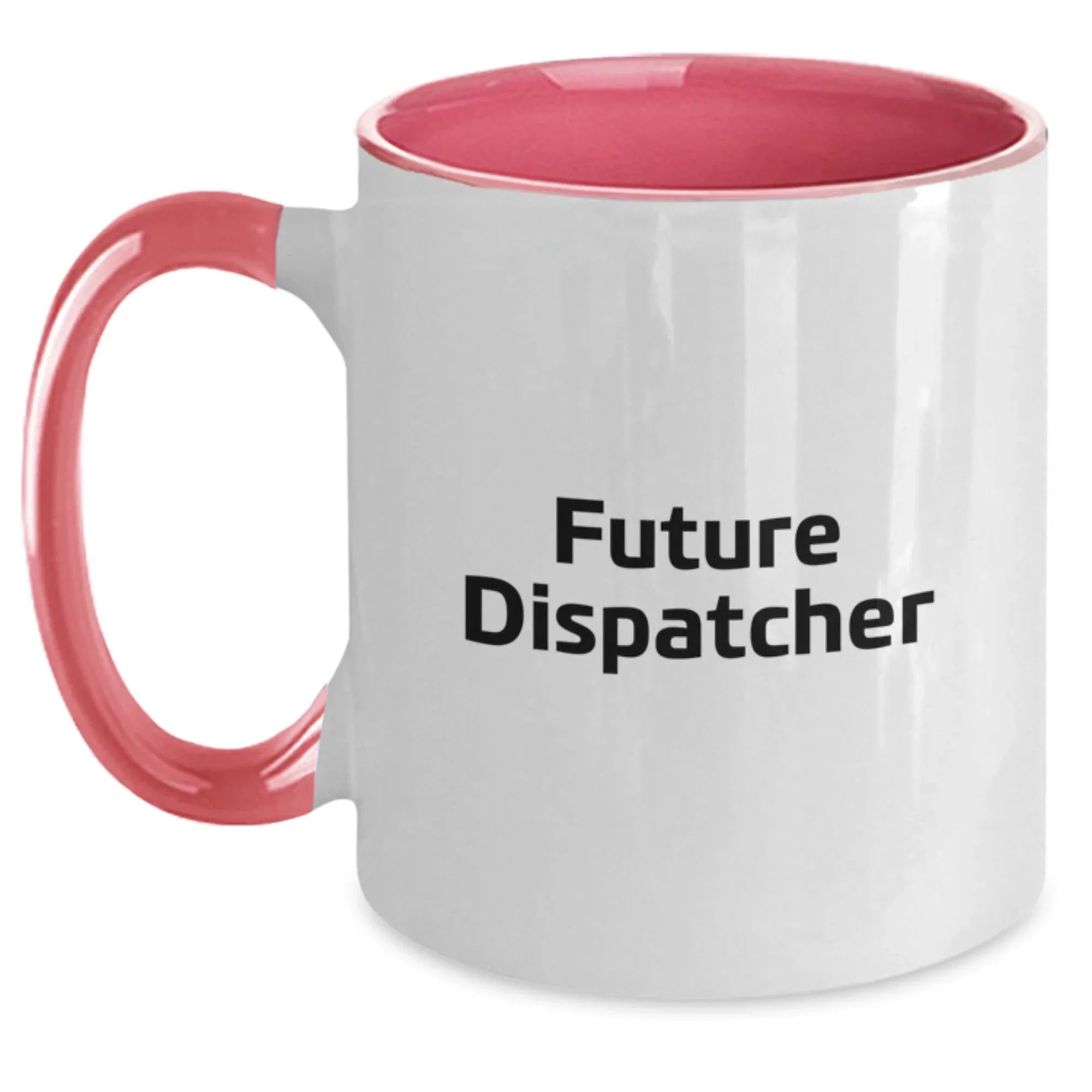 Funny 'Future Dispatcher' Two Tone Coffee Mugs Gifts for Dispatcher Friends and Family from Men