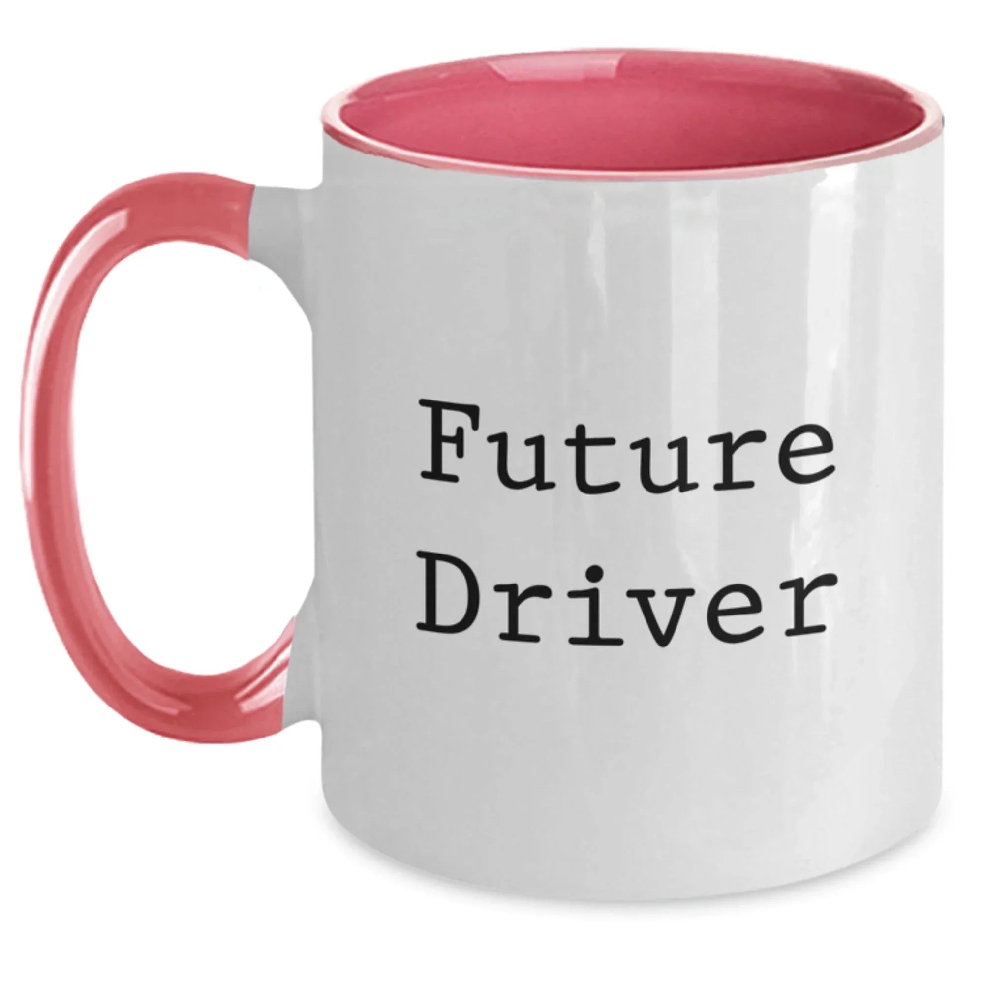 Funny Future Driver Gifts from Friends - Two Tone Coffee Mug for Driver Enthusiasts, Perfect for Christmas Unique