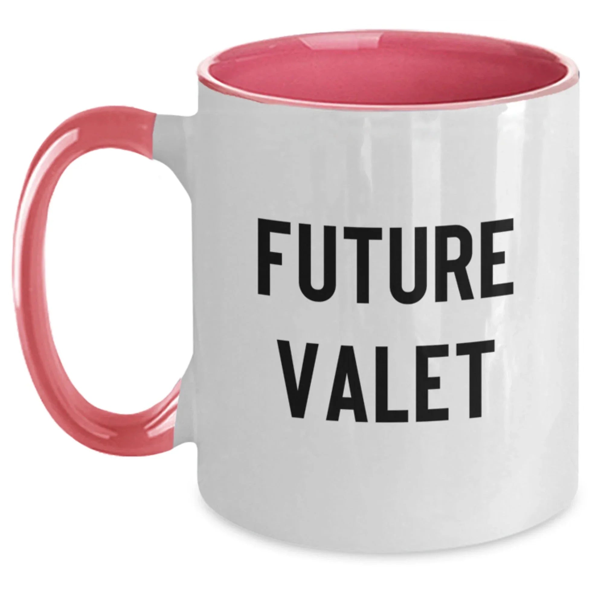 Christmas Unique Gifts for Valet Enthusiasts - Funny Two Tone Coffee Mugs with Future Valet Quote, Gifts from Friends for Valet
