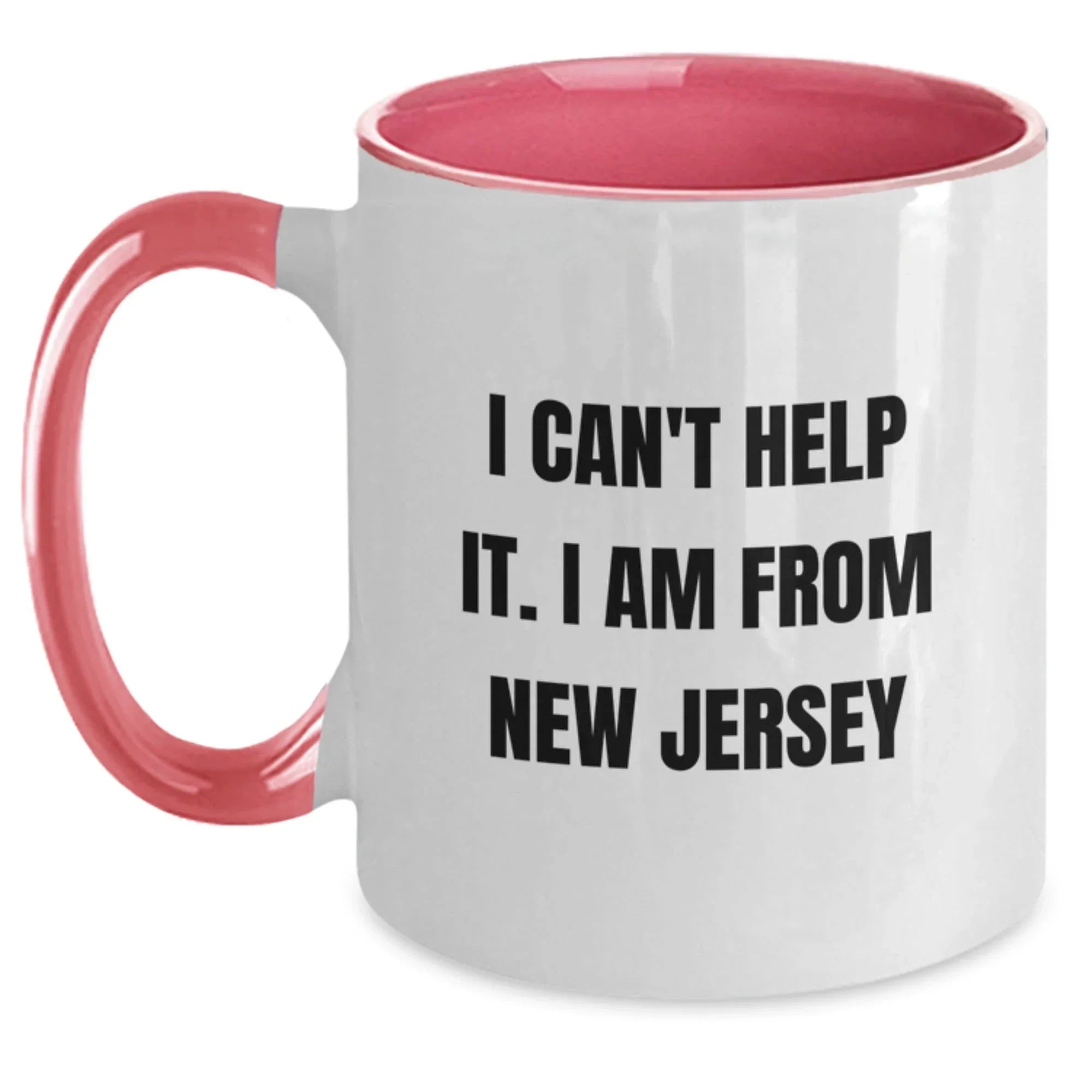 Funny New Jersey Two Tone Coffee Mugs Gifts from Friends and Family for Christmas Unique Presents