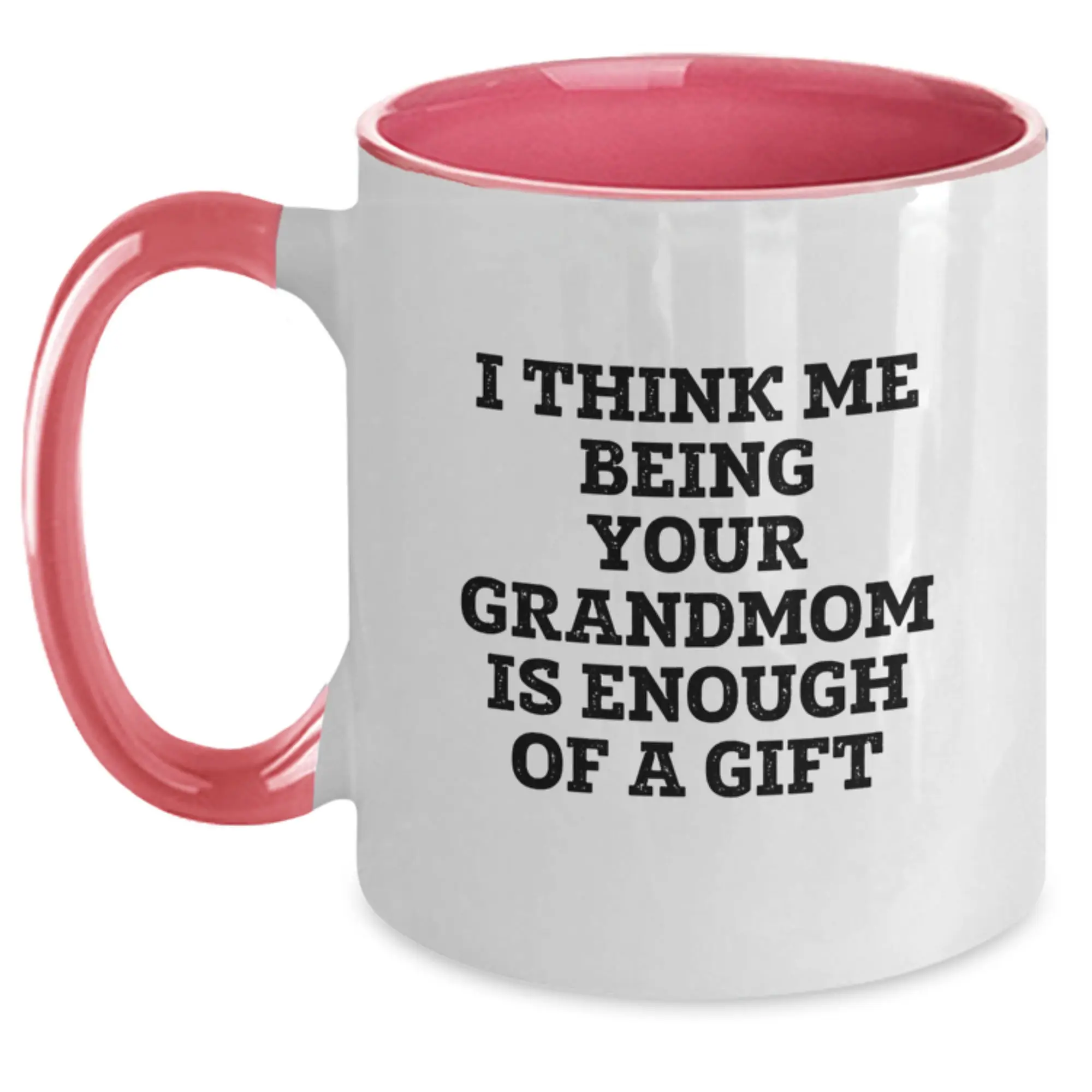 Grandmom Keepsake Birthday Gift Two Tone Coffee Mug Elegant for Him - Main