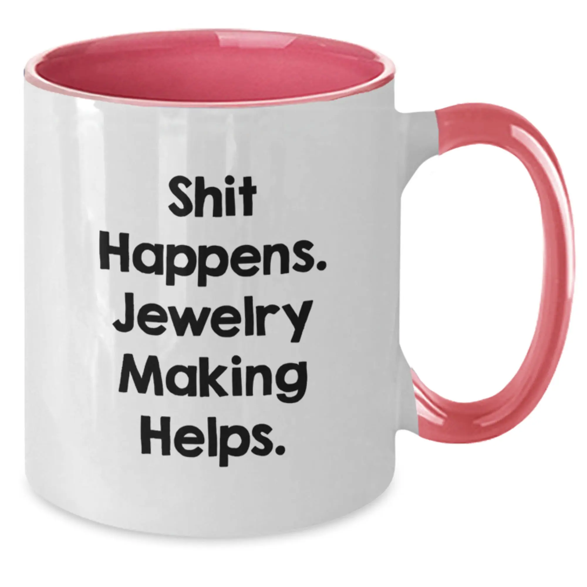 Funny Jewelry Making Humor Gifts from Friends for Birthday Unique Jewelry Making Two Tone Coffee Mugs - Additional
