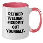 Welder Gifts, Funny Two Tone Coffee Mug, Birthday Unique Finds for Men Friends Family - Additional