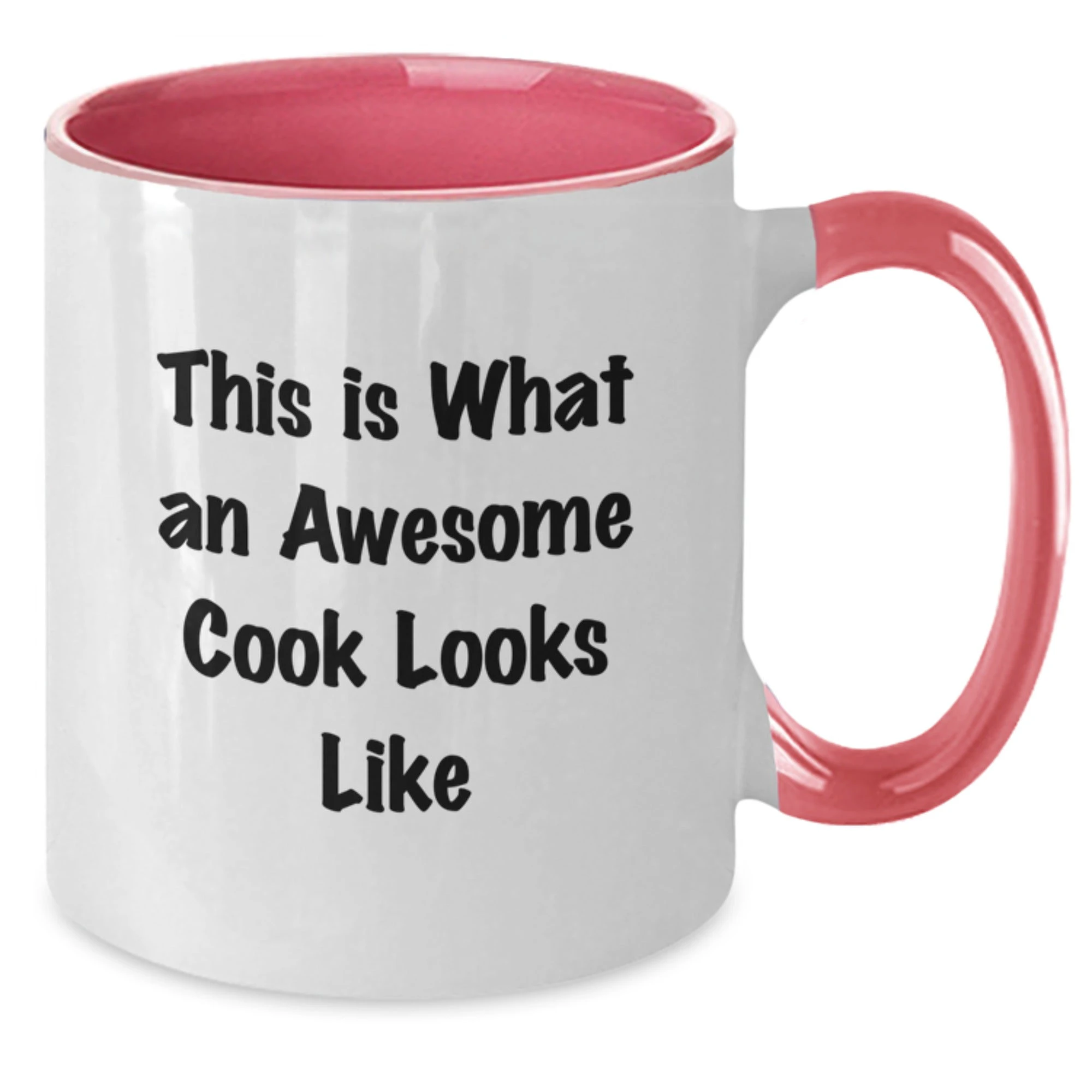Funny Cook Gifts from Family, Two Tone Coffee Mug for Awesome Cooks, This Is What An Awesome Cook Looks Like Christmas Unique Gifts