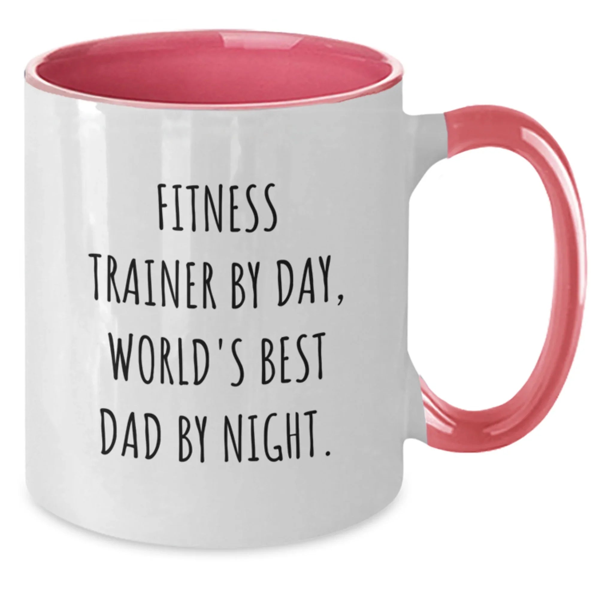 Fitness Trainer Gifts from Friends for Dad Funny World's Best Christmas Unique Mugs Two Tone Coffee Ceramic