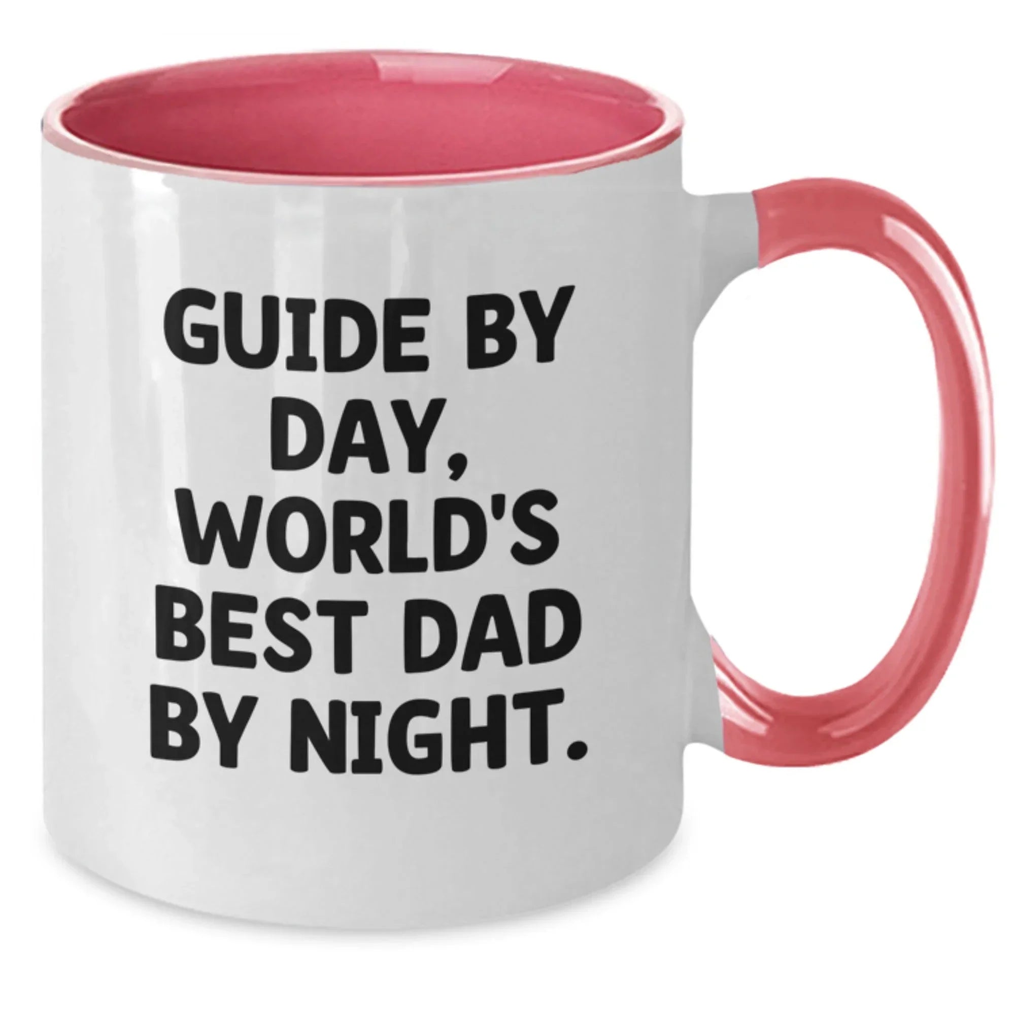 Guide Gifts By Day, Funny Two Tone Coffee Mug By Night, Birthday Unique Gifts from Men to Guide