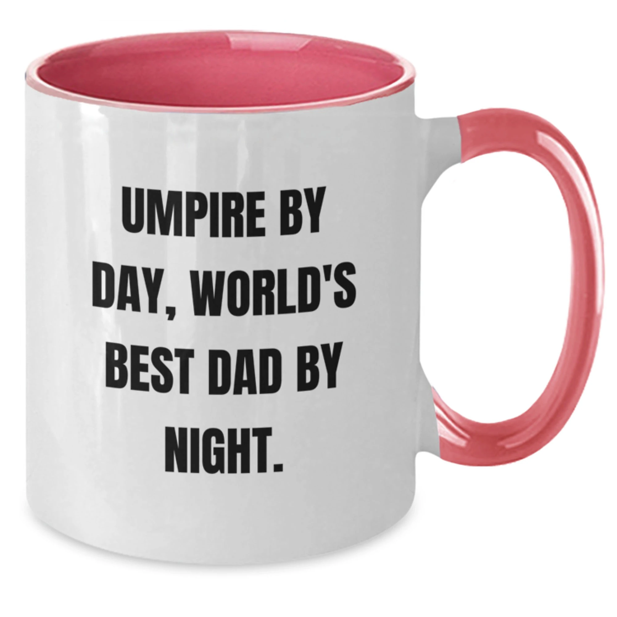 Funny Umpire Gifts for Husband Dad Men from Wife Family - Two Tone Coffee Mug