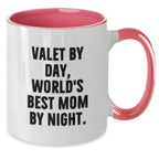 Valet Gifts for Him Funny Two Tone Coffee Mug for Christmas Unique Present from Mom