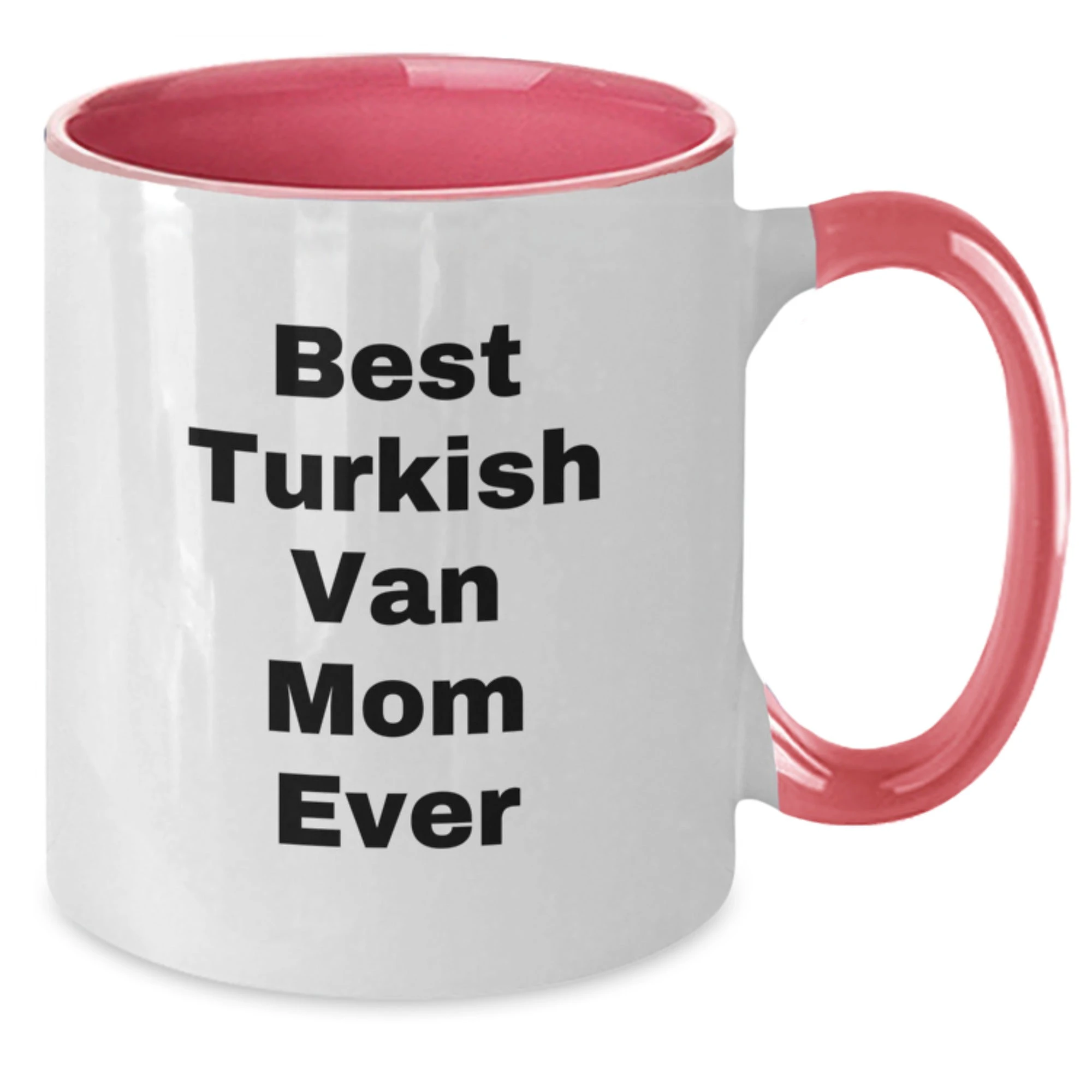Turkish Van Cat Funny Two Tone Coffee Mugs Best Mom Ever