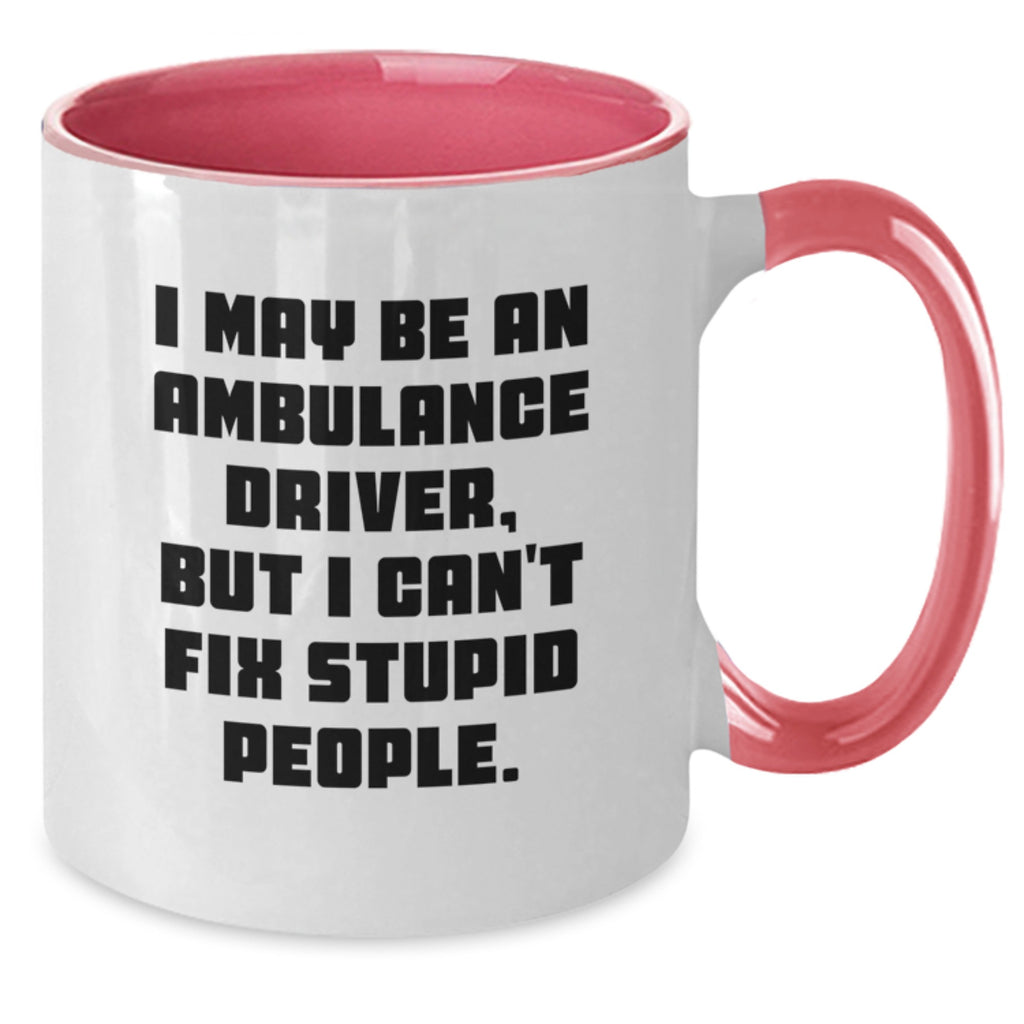 Ambulance Driver Two Tone Coffee Mug Gift for Him - A Humorous Keepsake - Additional