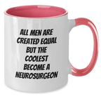 Funny Neurosurgeon Gifts for Men, Unique Two Tone Coffee Mug with Inspirational Quote, Gifts from Women to Neurosurgeon Graduates - Additional