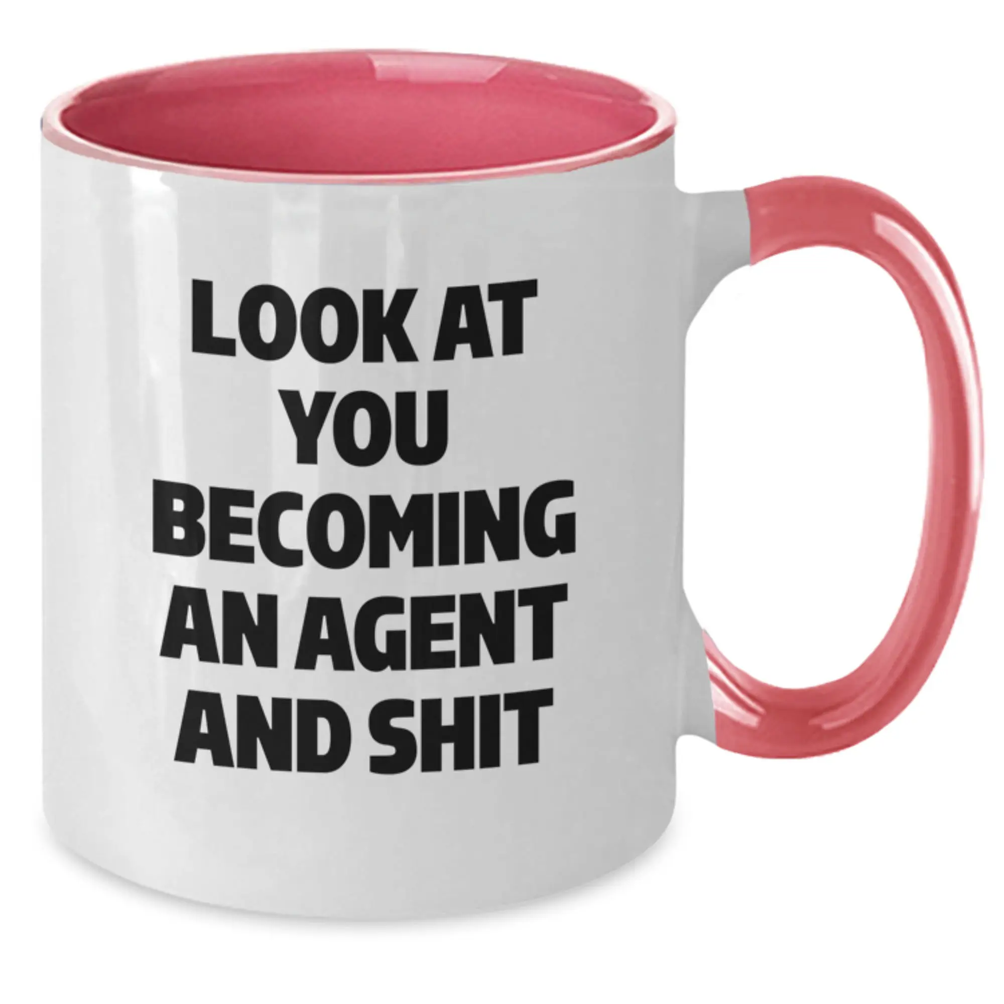Witty Agent Two Tone Coffee Mug for Friends Birthday Gift - Additional