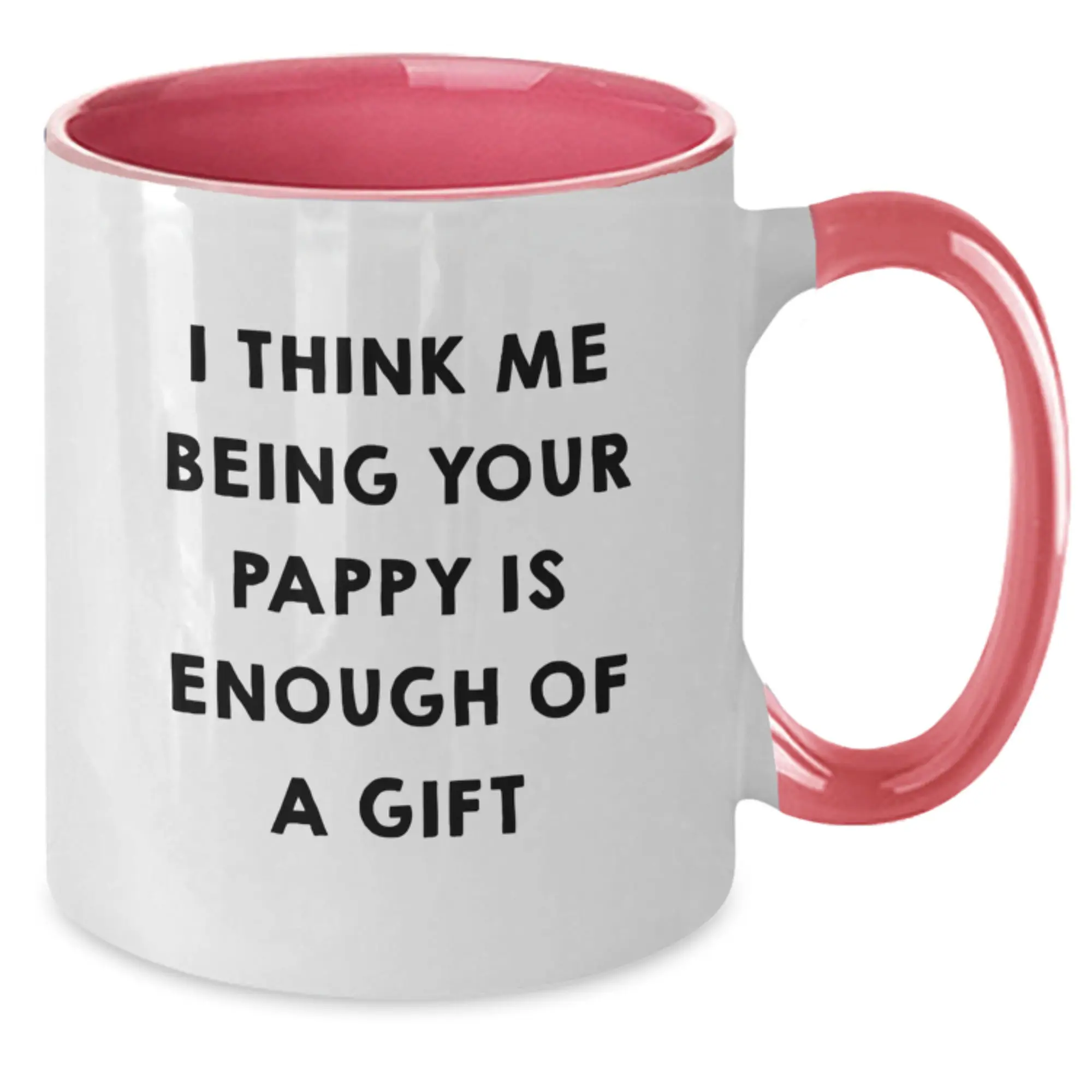 Pappy Keepsake Two Tone Coffee Mug for Him Birthday Gift Black and Red - Additional