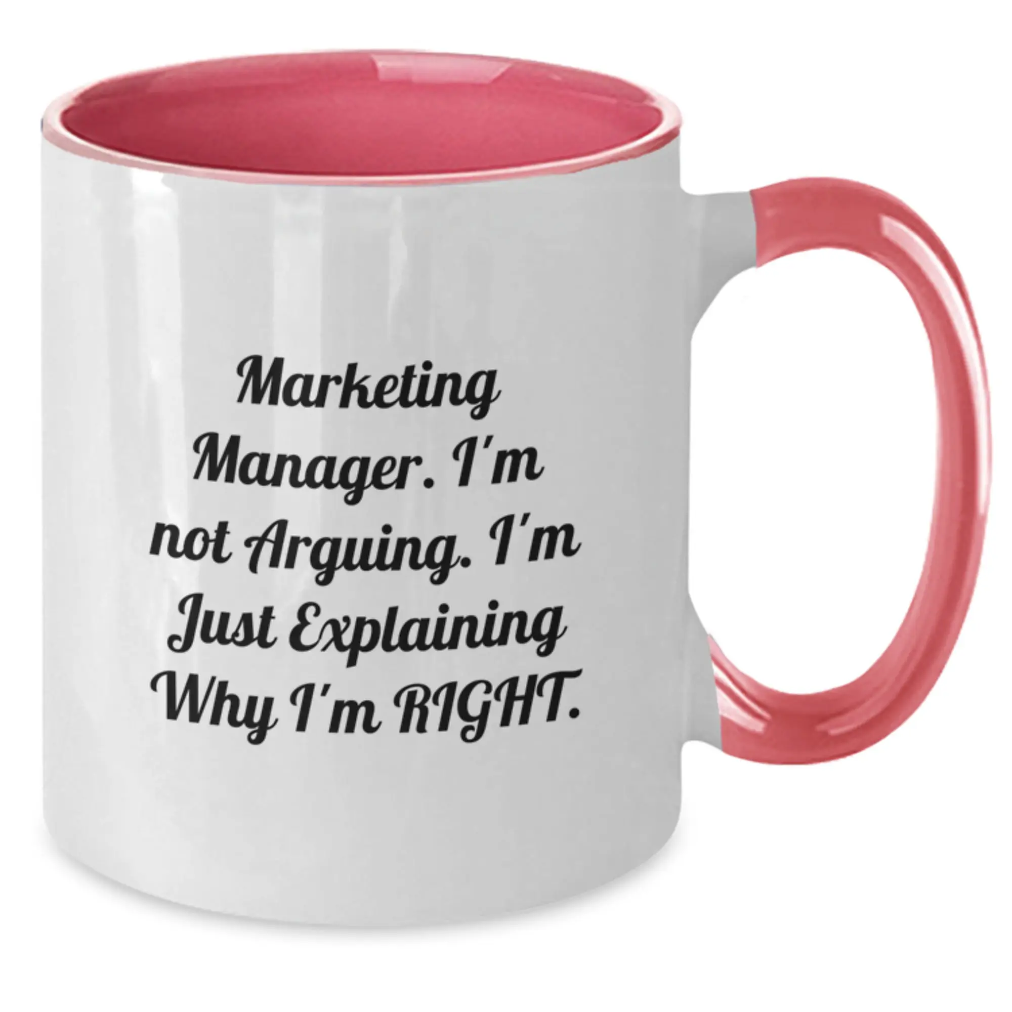 Marketing Manager Two Tone Coffee Mug for Coworkers Birthday Gift Idea - Additional