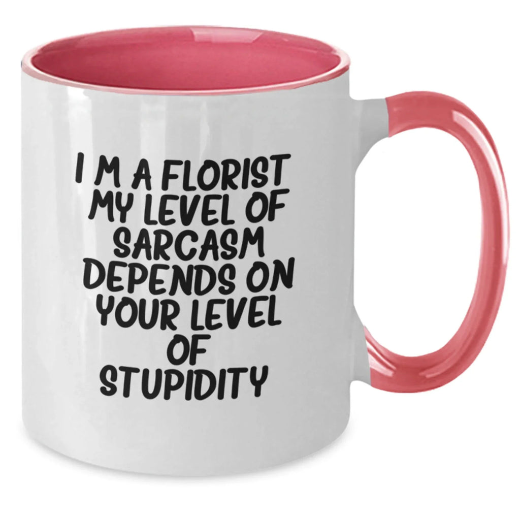 Funny Florist Gifts for Friends and Family from the Florist, I'm A Florist - Two Tone Coffee Mug, Christmas Unique Gifts