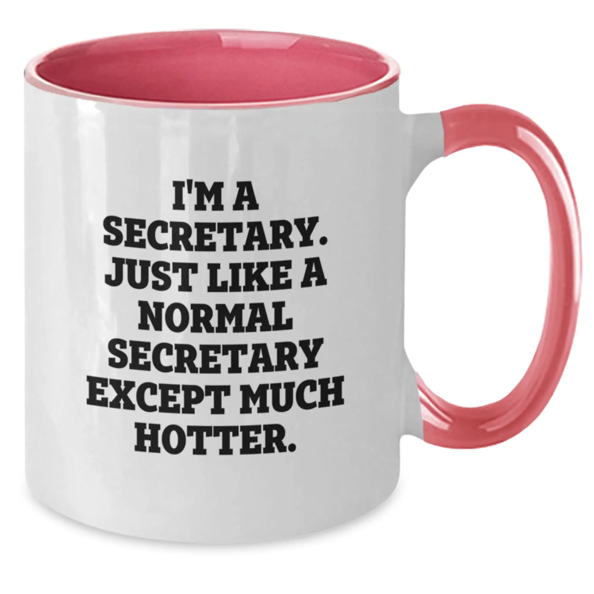 Funny Secretary Gifts from Men, Women, Friends, or Family - Cute Two Tone Coffee Mug for Secretary Graduation Unique Gifts - Additional