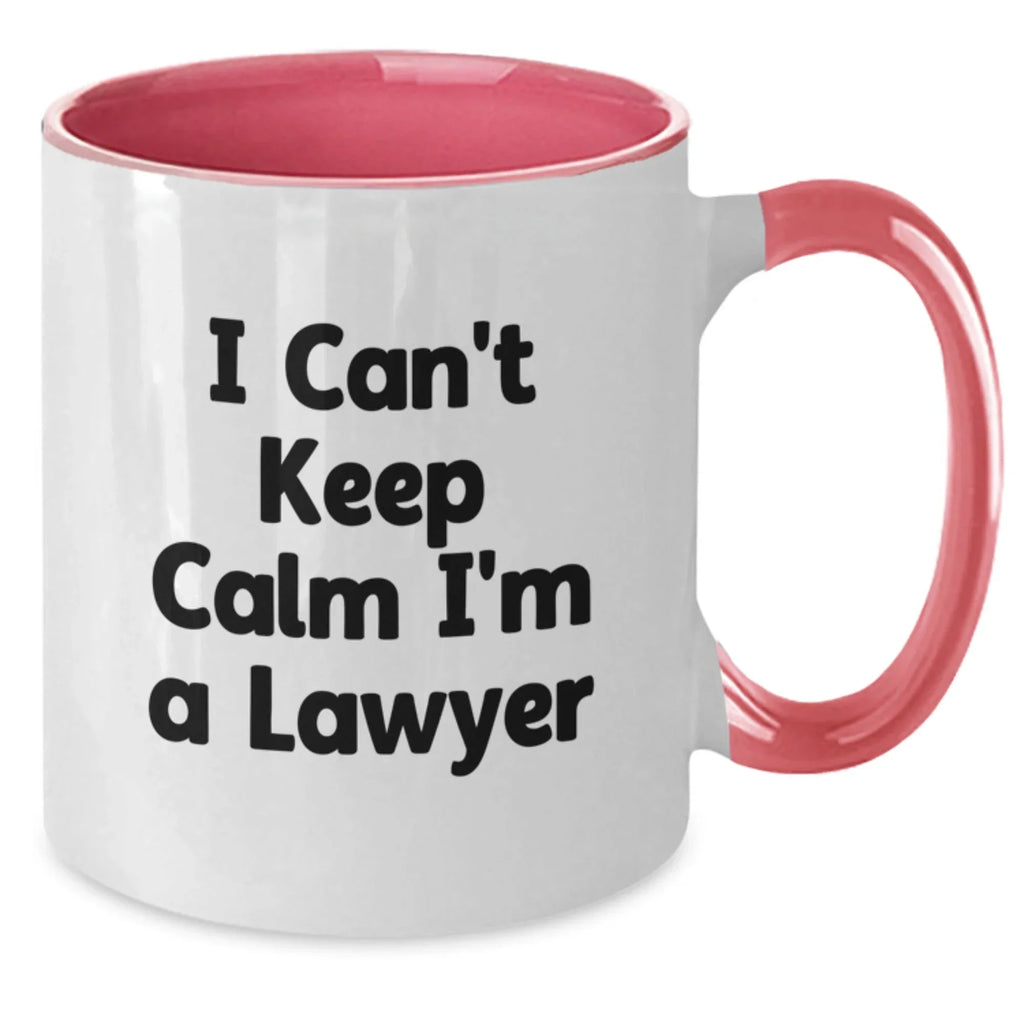 Funny Lawyer Two Tone Coffee Mugs Gifts from Friends and Family for Lawyer Men and Women on Christmas Unique Gift Ideas