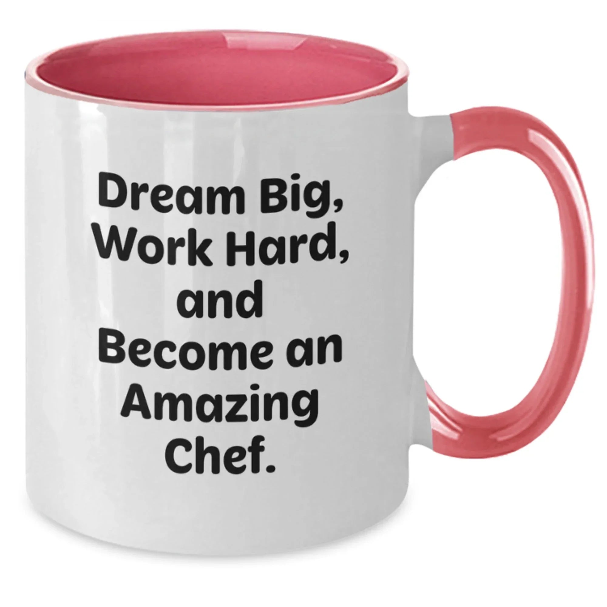 Inspirational Gifts for the Amazing Chef - Funny Quote Two Tone Coffee Mug, Red and White, 11oz, Microwave and Dishwasher Safe