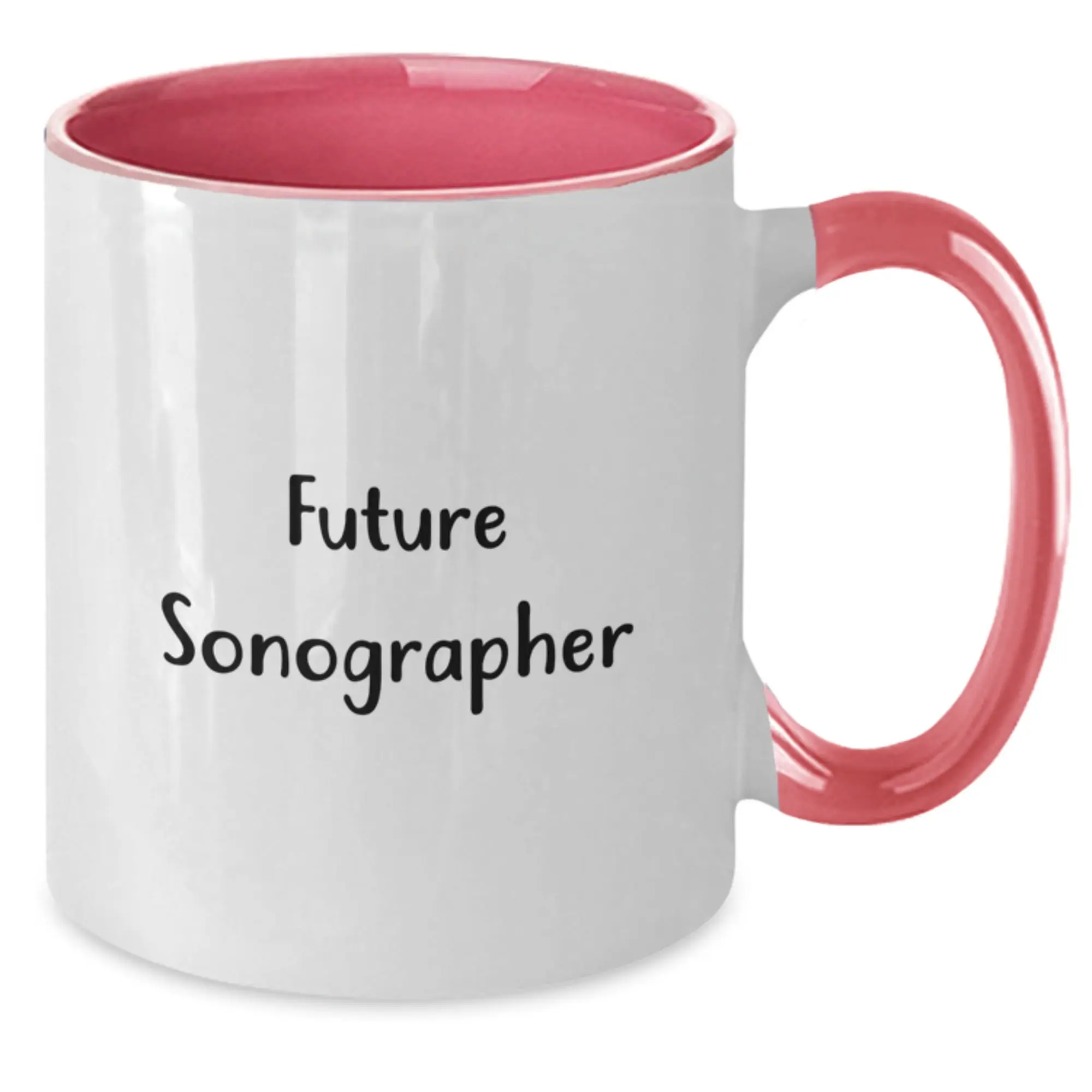 Funny Future Sonographer Gifts from Friends - Cute Two Tone Coffee Mug - Additional