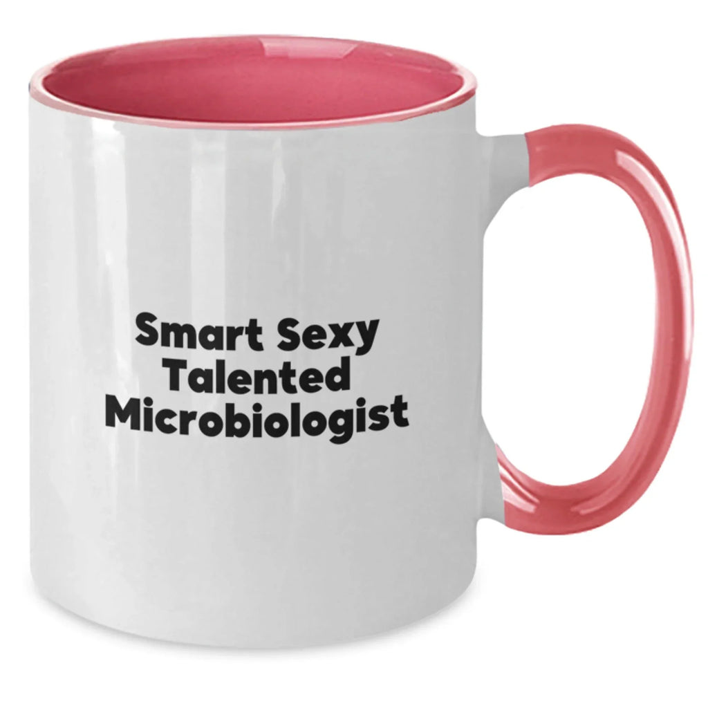 Funny Microbiologist Gifts from Friends - Christmas Unique Gifts for Smart Talented Microbiologists, Two Tone Coffee Mug