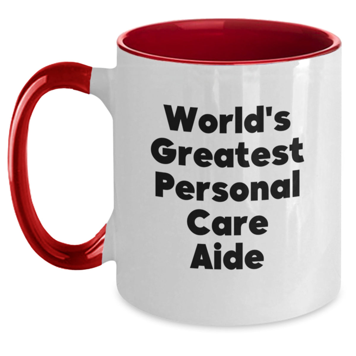 Personal Care Aide Gift World's Greatest Keepsake Two Tone Coffee Mug - Main