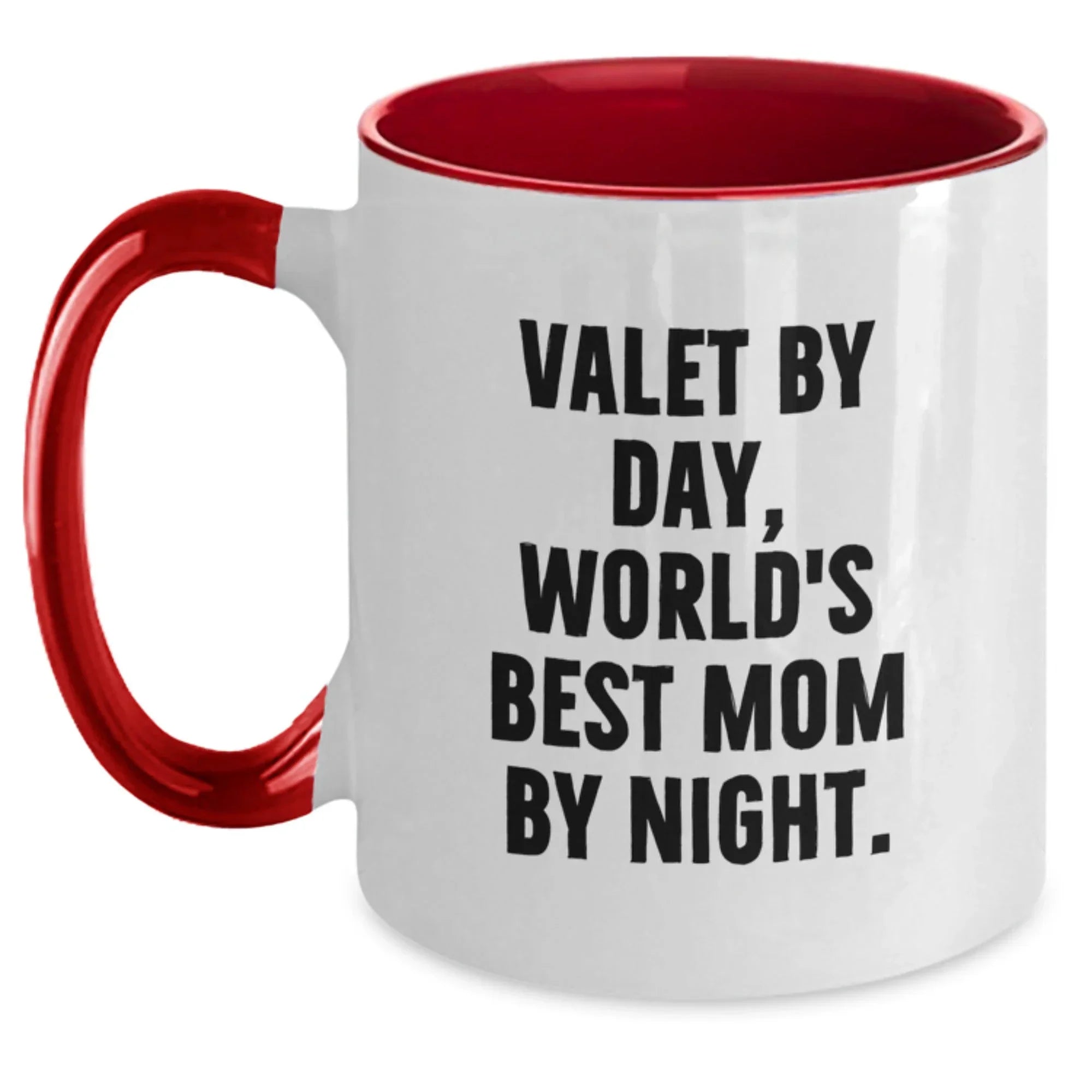 Valet Gifts for Him Funny Two Tone Coffee Mug for Christmas Unique Present from Mom