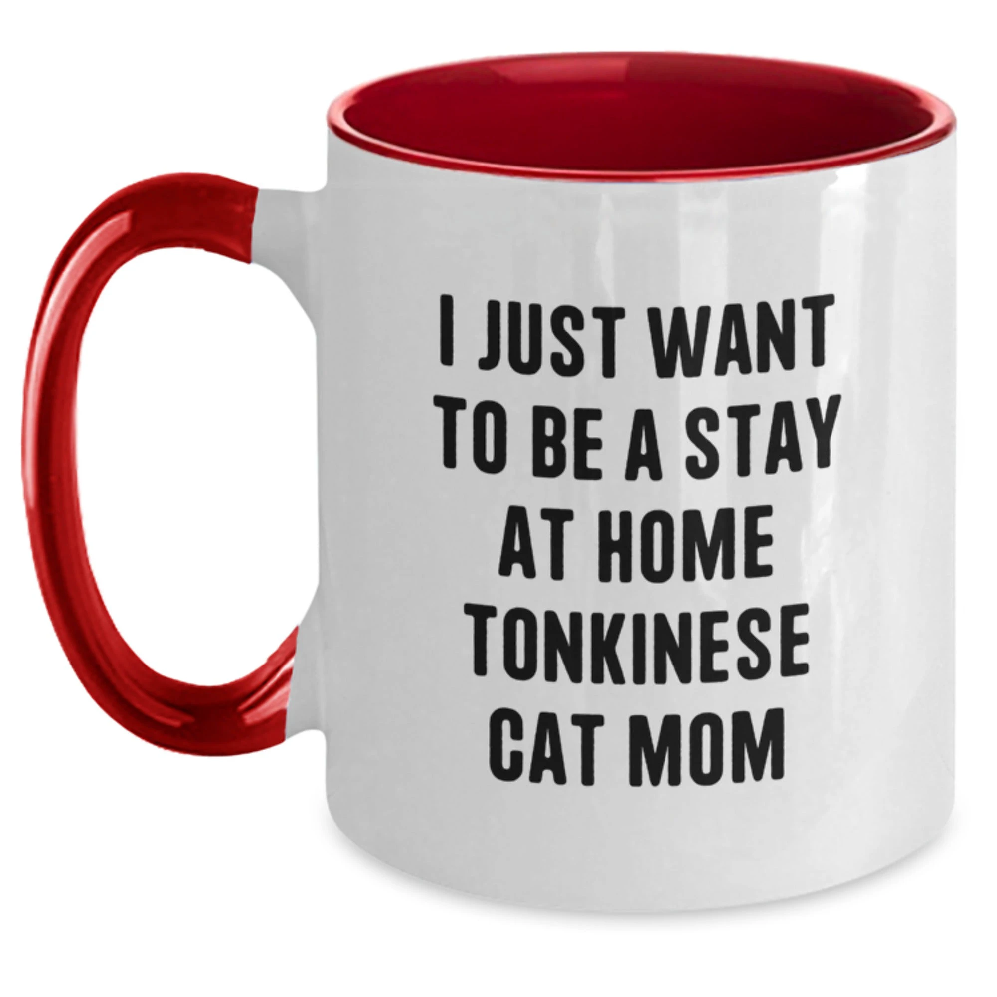 Funny Tonkinese Cat Gifts from Friends for Tonkinese Cat Mom - Two Tone Coffee Mug for Christmas