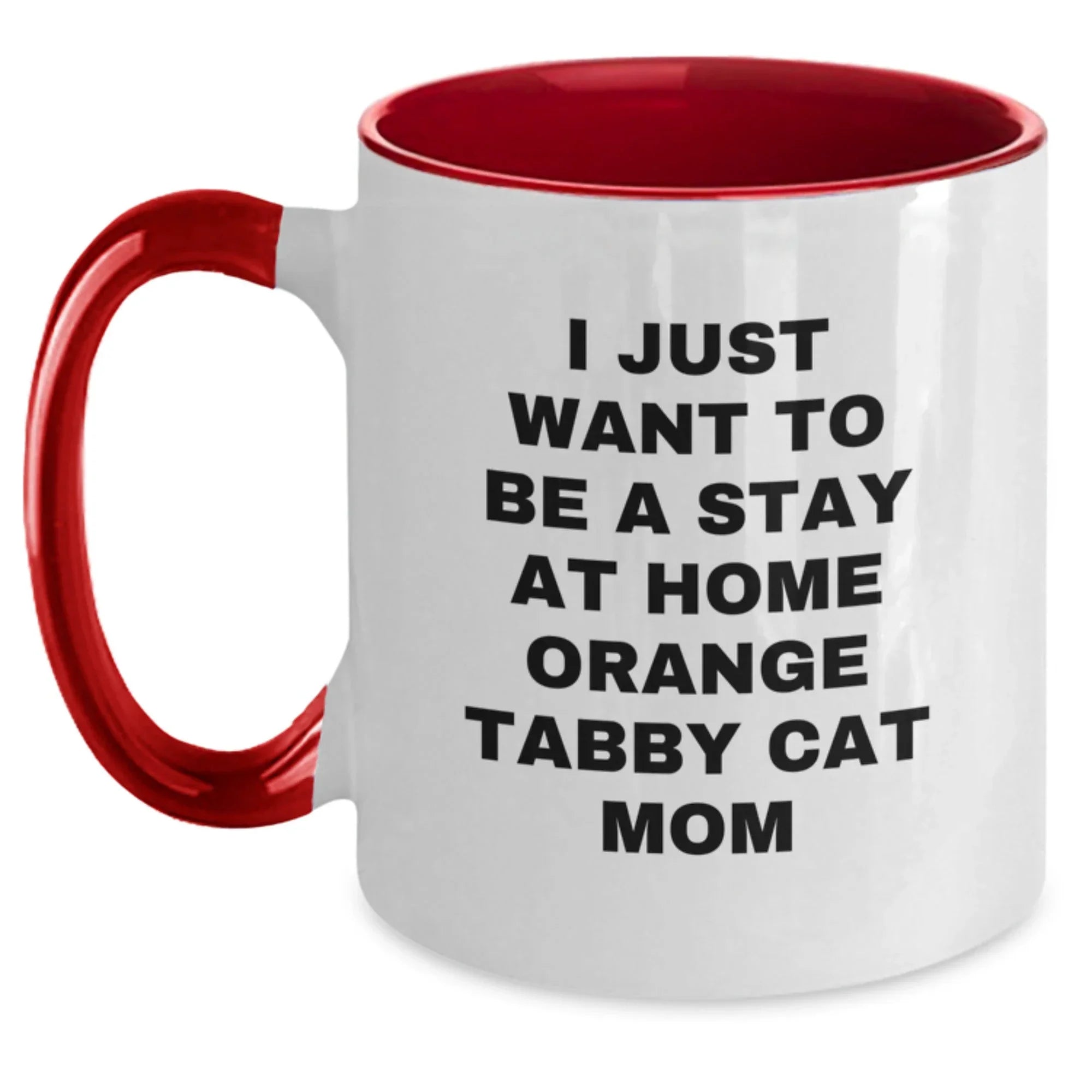 Funny Orange Tabby Cat Mom Gifts from Friends Unique Valentine's Coffee Mug