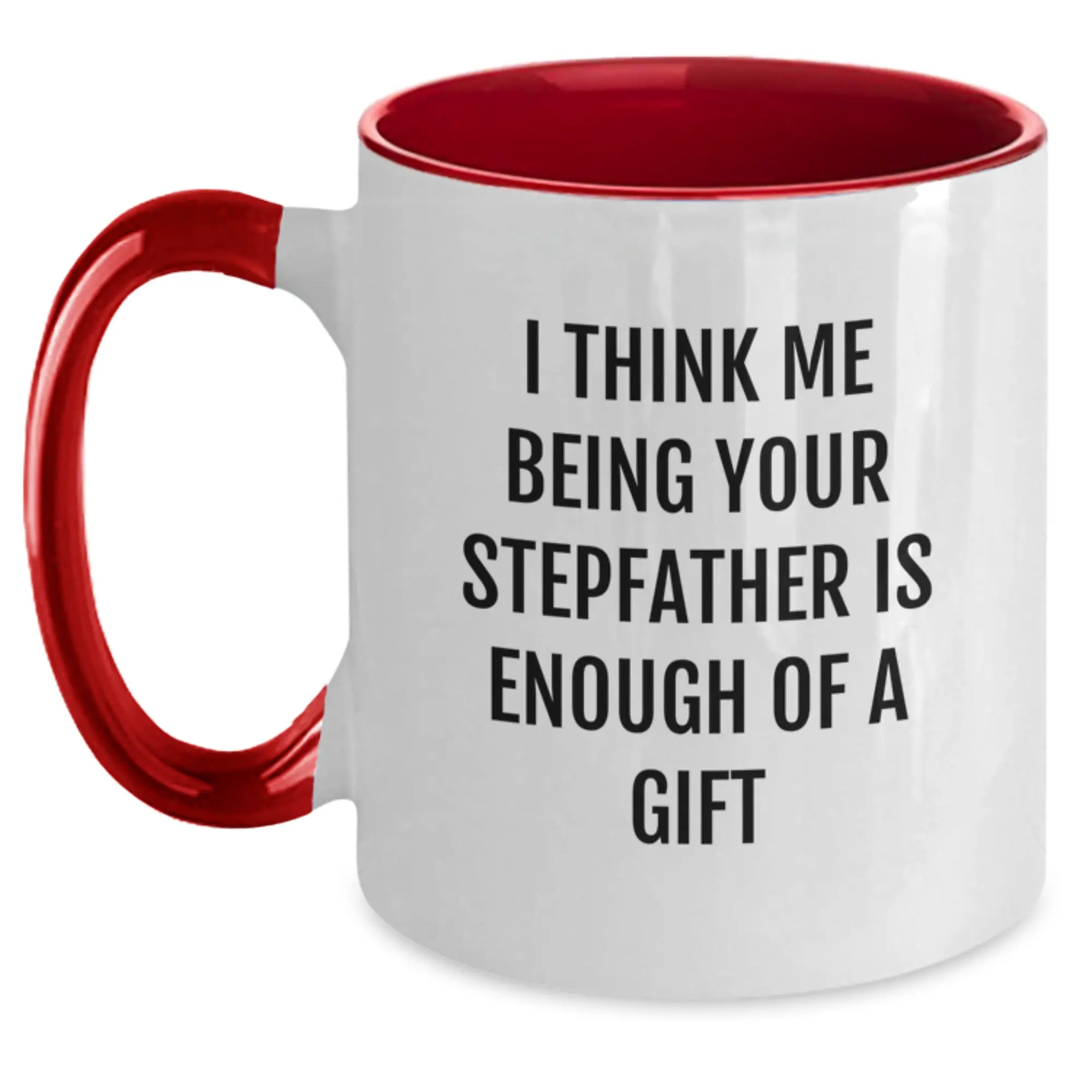 Stepfather Keepsake Birthday Gift Mug for Him – Two Tone Ceramic 11oz - Main
