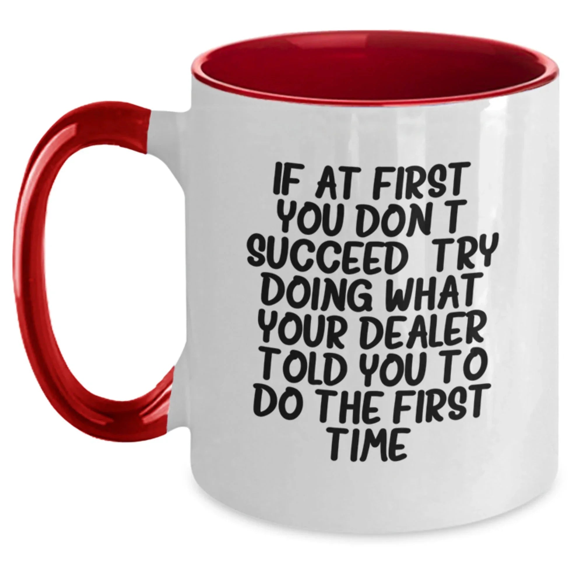 Funny Dealer Two Tone Coffee Mug Gifts from Men to Dealer, Best Christmas Unique Gifts