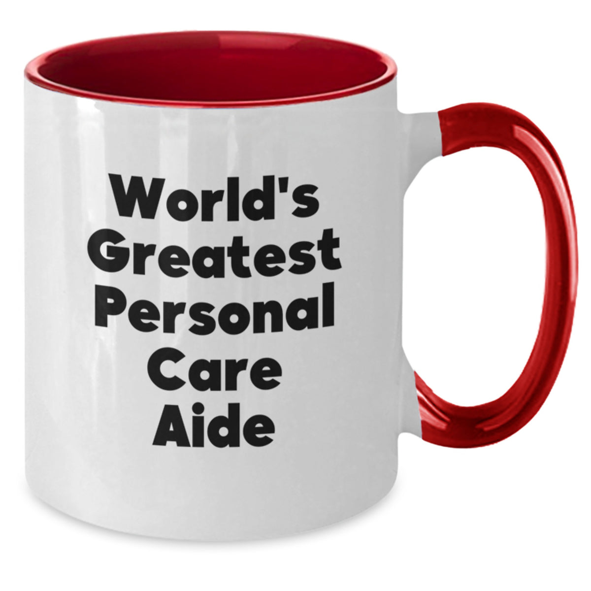 Personal Care Aide Gift World's Greatest Keepsake Two Tone Coffee Mug - Additional
