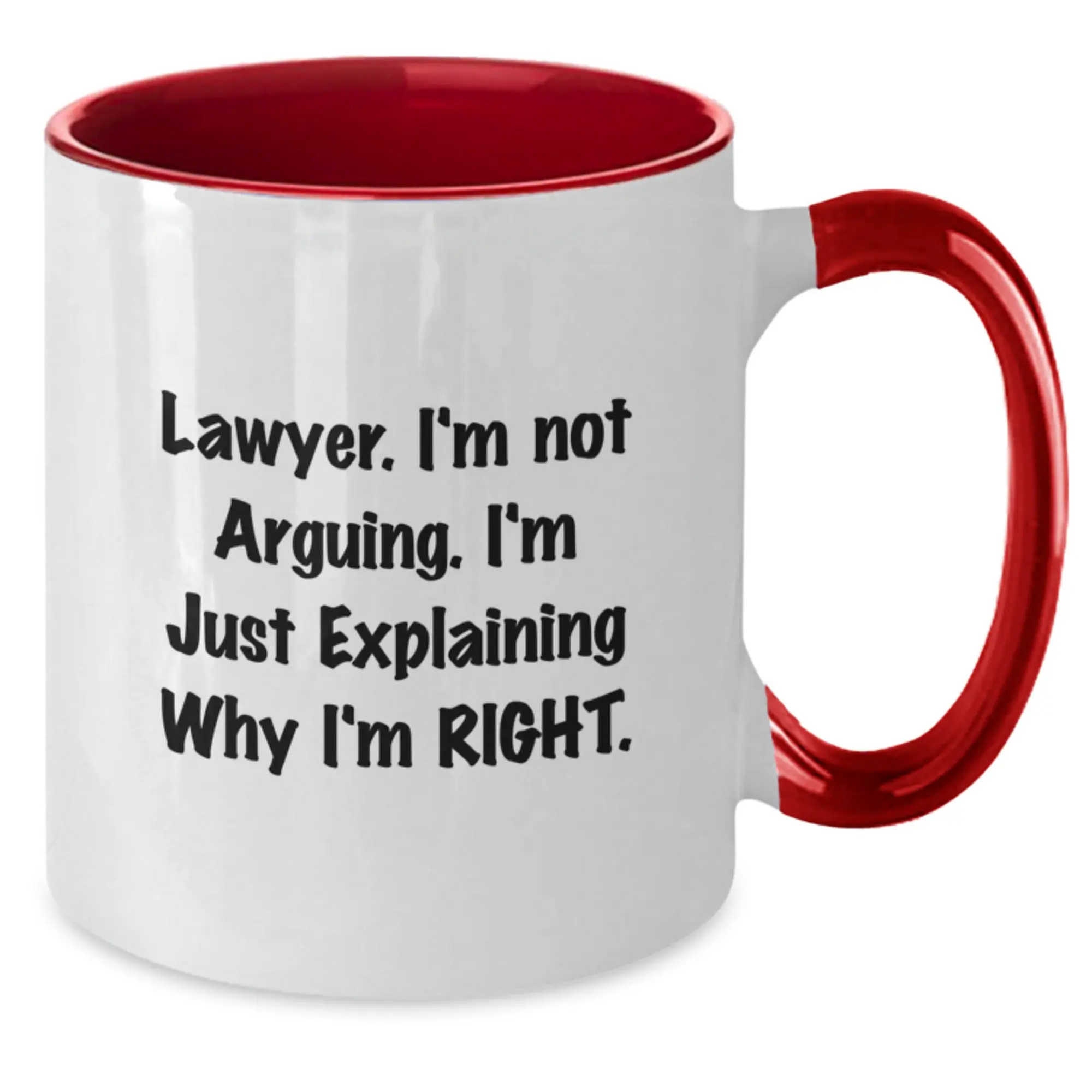 Birthday Gift for Him Keepsake Lawyer Mug 11oz Ceramic BlackWhite - Additional