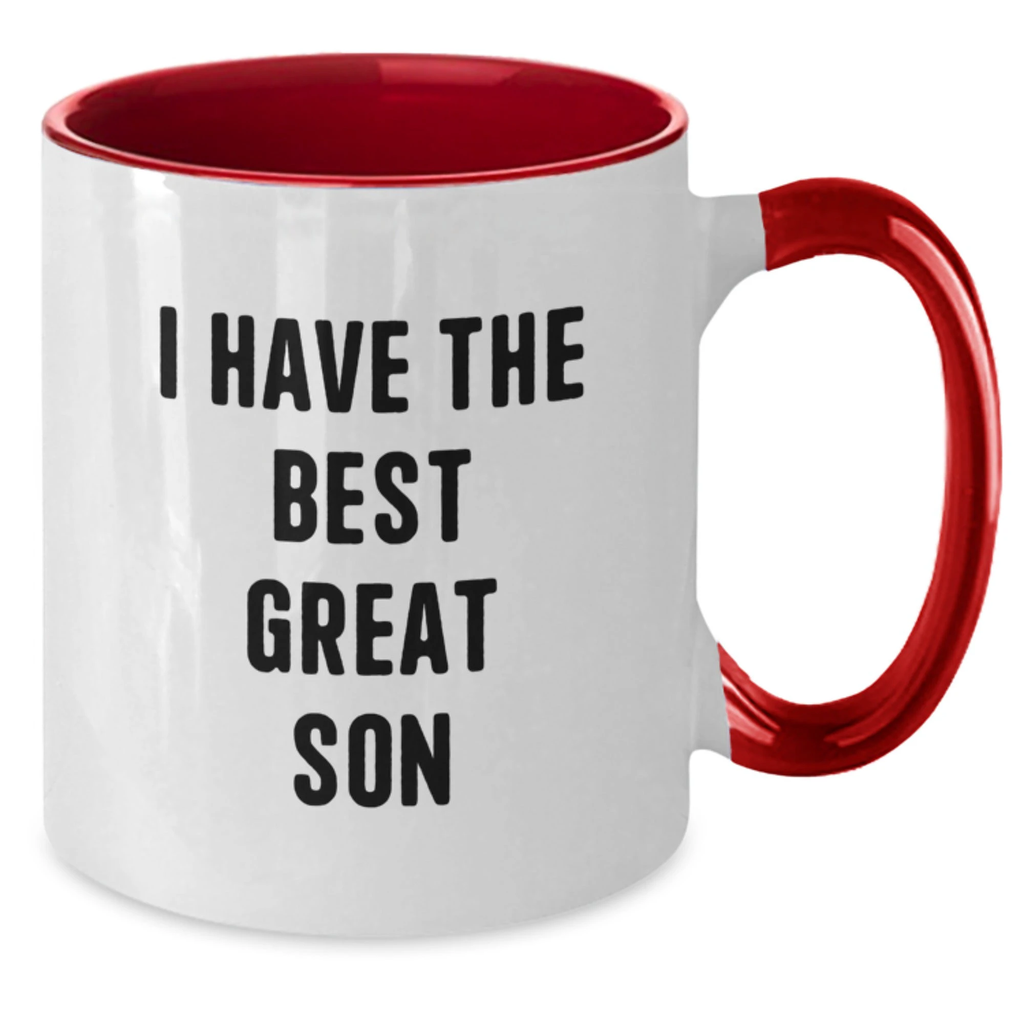 Funny Coffee Mugs for Son Gifts, Inspirational I Have The Best Great Son Quote, Unique Mom's Day Unique Gifts from Family - Additional