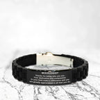 Mixologist Glidelock Bracelet – Engraved Black Stainless Steel and Silicone Wristband Gift for Mixologists – Appreciation Gift for Him or Her