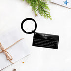 Dad Keychain Birthday Christmas Unique Gifts Behind you, all your memories, before you, all your dreams