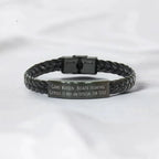 Game Warden Gifts from Friends, Funny 'Freaking genius' Interlaced Leather Bracel, Graduation Unique Gifts for Him