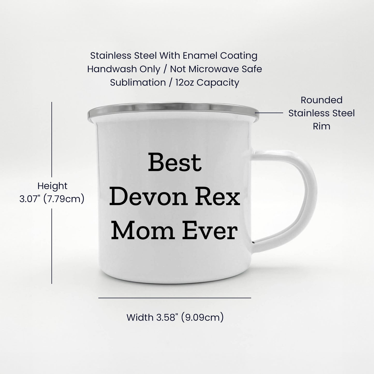 Devon Rex Cat Camping Mug Gifts from Mom - Best Devon Rex Mom Ever, Birthday Unique Gifts for Devon Rex Cat Lovers, Fun Camping Mug for Friends and Family - Mallard Moon Gift Shop