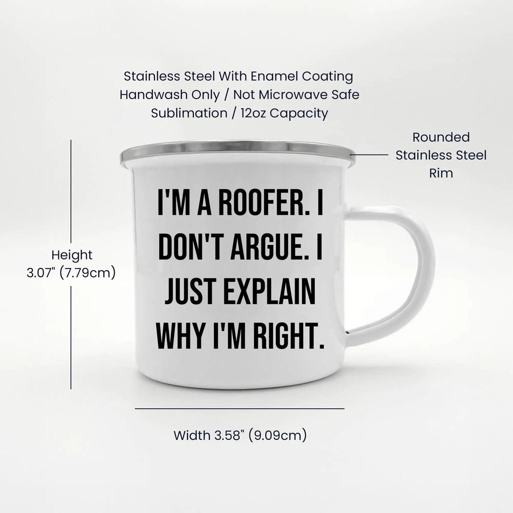 Funny Roofer Gifts from Men to Friends with Unique Christmas Unique Gifts for Roofer Camping Mug - Mallard Moon