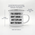 Funny Roofer Gifts from Men to Friends with Unique Christmas Unique Gifts for Roofer Camping Mug - Mallard Moon