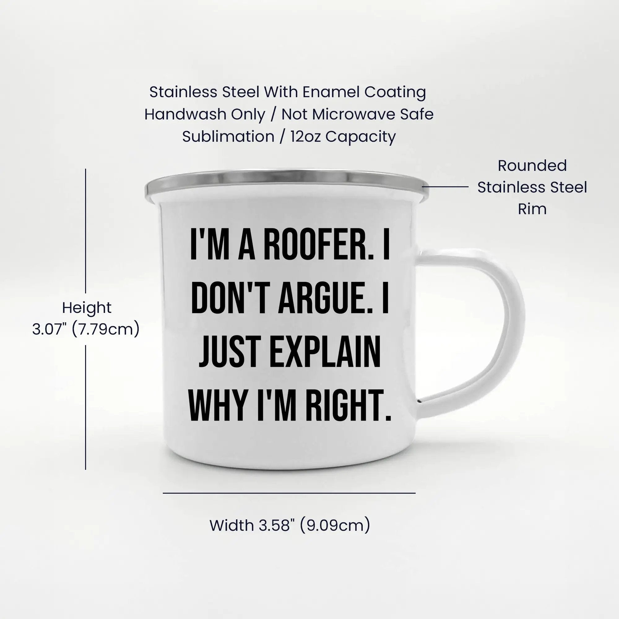 Funny Roofer Gifts from Men to Friends with Unique Christmas Unique Gifts for Roofer Camping Mug - Mallard Moon